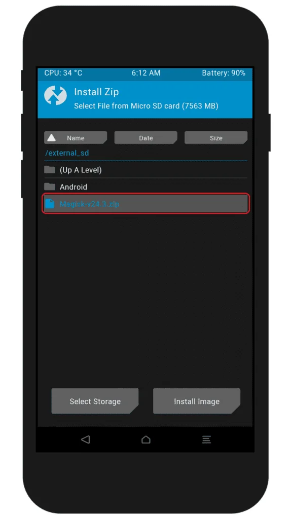 فایل روت J6 J600N U3 ROOT
