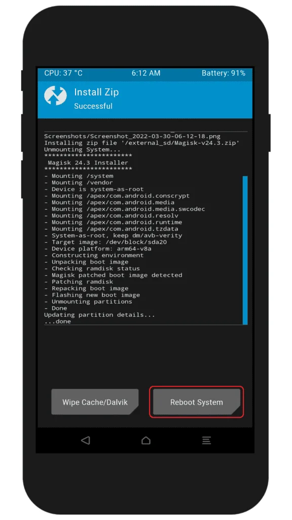 فایل روت J6 J600N U3 ROOT